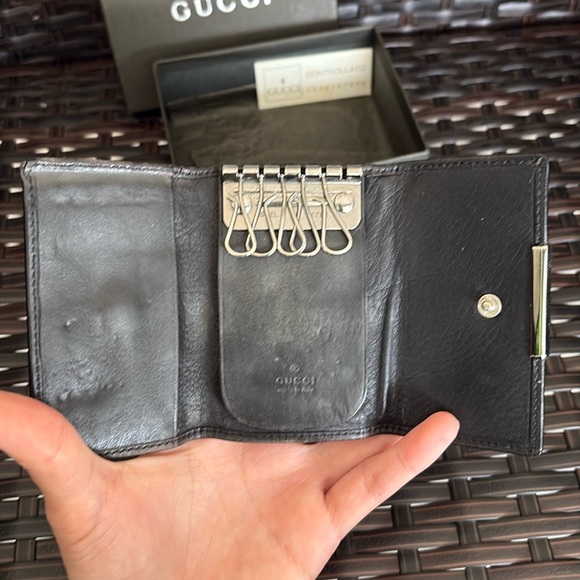 Gucci Key Holder/Key Case Leather with box - Picture 4 of 12